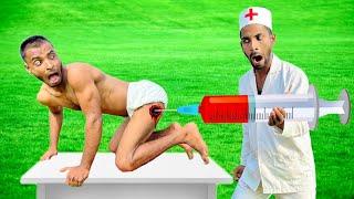 Very Special Amazing Comedy Video 2024 Must Watch Comedy Video Injection Funny Video  Doctor E 181