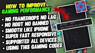 Set Edit New Best Increase Gaming Performance Codes For Fixing Lag And Fps Drops 60  120 Fps