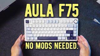 Aula F75 Unboxing + Review  Best Budget PRE-BUILT Keyboard