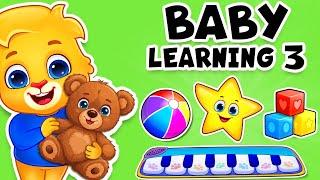 Baby Learning Videos 3 Learn To Talk Learn First Words Toddler Kids Songs Colors & Dance