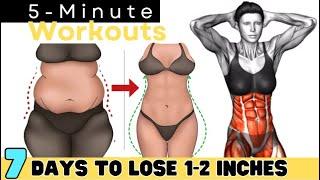 LOSE WEIGHT AS A BEGINNER  BEST 5 MINUTE CARDIO WORKOUT