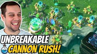 Perfect Cannon Rush makes it IMPOSSIBLE to break  Cannon Rush in Grandmaster #60 StarCraft 2