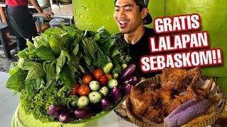 MAKAN AYAM DISINI GRATIS LALAPAN SEBASKOM