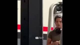 Bodybuilder causes this reaction to this girl 