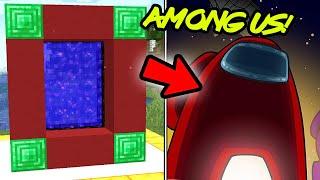 HOW TO MAKE A PORTAL TO AMONG US in MINECRAFT - Minecraft Among Us Roleplay