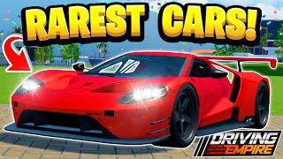 Testing The RAREST Cars In Driving Empire