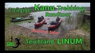 Mikroabenteuer 2 Tage Kanu Trekking Tour mit dem Gumotex Solar  Wasserwandern im Teichland Linum