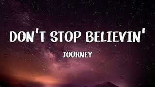 Journey - Dont Stop Believin Lyrics