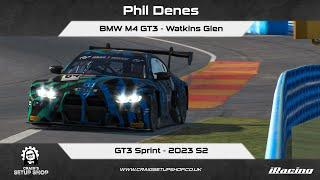 iRacing - 23S2 - BMW M4 GT3 - GT3 Sprint - Watkins Glen - PD
