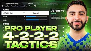 PRO PLAYER GADAMOU RANK 1 META 4222 FORMATION & CUSTOM TACTICS  FC 24 ULTIMATE TEAM