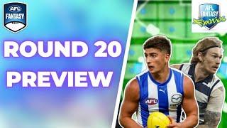 Round 20 Preview  AFL Fantasy 2024