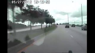 Video PBSO deputy while speeding crashes cruiser into car