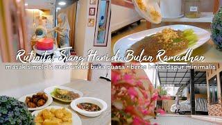 Ramadhan Vlog  Rutinitas Ibu Rumah Tangga  Menu Simple  Ide Masak Buka Puasa  Dapur Minimalis