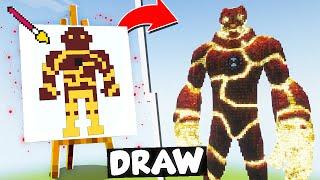 NOOB vs PRO DRAWING BUILD COMPETITION in Minecraft Episode 13
