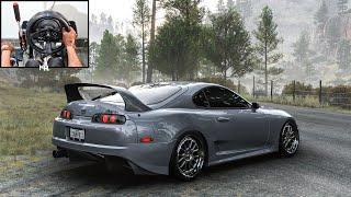 1600HP Turbo Anti-Lag Toyota Supra  Forza Horizon 5  Steering Wheel Gameplay