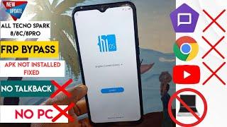 Tecno Spark 8 KG5KG6 Frp Bypass Android 11  No Talkback Apk Not Installed FixWithout Pc