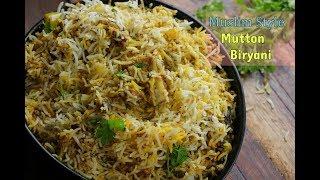 Indian Muslim Style Mutton Biryani  Amazing Tasty Muslim Style Ghee Biryani  By Aadil Hussain