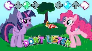 Friday Night Funkin - Dont Listen but Twilight Sparkle and Pinkie Pie Sings It