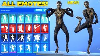 SPIDERMAN NO WAY HOME SKIN Showcase with All my Fortnite Dances & Emotes Fortnite Chapter 3