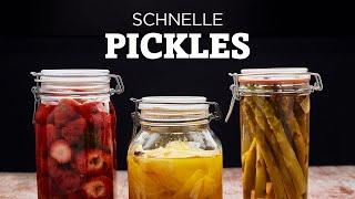 Gemüse einlegen schnell & einfach  komplettes Pickles Rezept