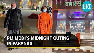 PM Modis midnight inspection of Kashi temple Banaras station tweets best infra for sacred city