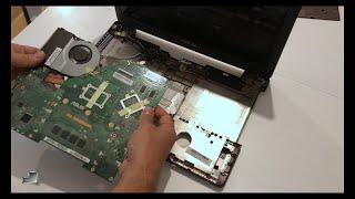 ASUS X552C Disassembly video 4K upgrade RAM & SSD take a part how to open