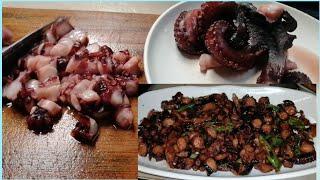 Paano magluto ng pugita octopus panlasang pinoy