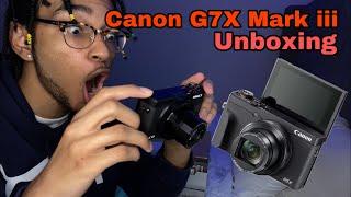 CANON G7X MARK III UNBOXING  My First Camera