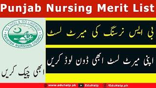 Punjab Nursing Merit List 2023