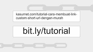 Cara Membuat Short URL Custom Bitly Dengan Mudah