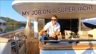 MORNING ROUTINE FOR A DECKHAND ON A LUXURY SUPER YACHT Captains Vlog 167