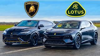 900hp Lotus Eletre R v Lambo Urus DRAG RACE