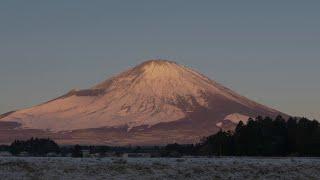 Mount Fuji at sunrise timelapse