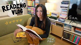 READING VLOG ⭐️  5 A.M. reading new favorite book ever & book journaling