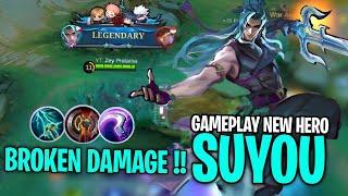 Gameplay New Hero Suyou Broken Damage - Advance Server - Mobile Legends Bang Bang