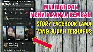 Cara melihat kembali dan menyimpan story facebook kita yang telah lama terhapus