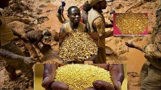 Gold Mountain Found In Africa Congo DRC - Thousands of People Rushed to Dig With Their Bare Hands