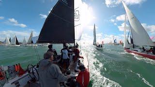 Hundreds Sailboats in the Same Sea