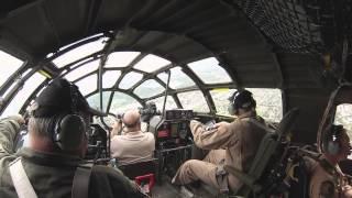 B-29 Superfortress FIFI Cockpit in Flight Approach and Landing Loveland Ft Collins CO 7 24 14