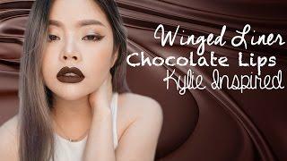 Feonalita Makeup Tutorial ⎢Winged Liner & Chocolate Lips Inspired by Kylie Jenner