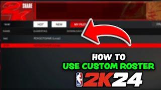 NBA 2K24 - How To Use A Custom Roster In MyNBA MyLeague