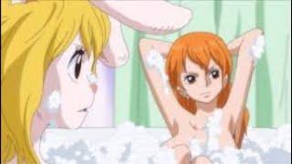 Nami and Carrot taking bath