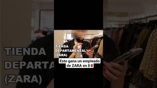 Esto ganan los empleados de ZARA en México #shorts #zara #salarios #sueldos #mexico