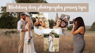 Tips for posing a couple on a wedding day- 20+ poses in 10 minutes