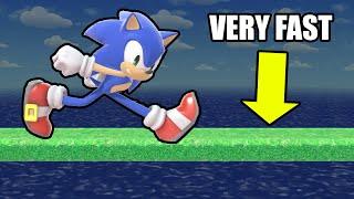 Can Sonic Outrun The FASTEST PLATFORM? Smash Bros Ultimate