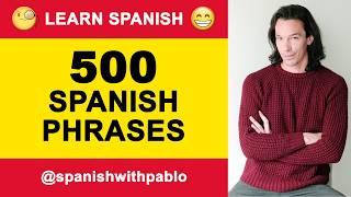 500 Phrases in Spanish Tutorial English to Castilian Spanish Lesson  Podcast.