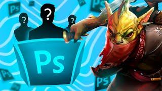 ПРЕВЬЮ В СТИЛЕ DOTA 2  ЮТУБЕРОВ  Photoshop