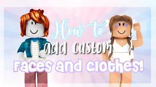 How to Add custom Faces and Clothing to Your GFX tutorial  Roblox