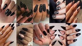 80+ Trendy black nail art ideas  Black Nails Inspo  nail art using black nail polish #blacknailart