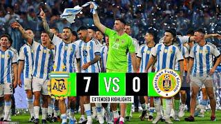 Argentina vs Curacao  7-0  Messi Hattrick  Extended Highlights & Goals  Friendly 2023